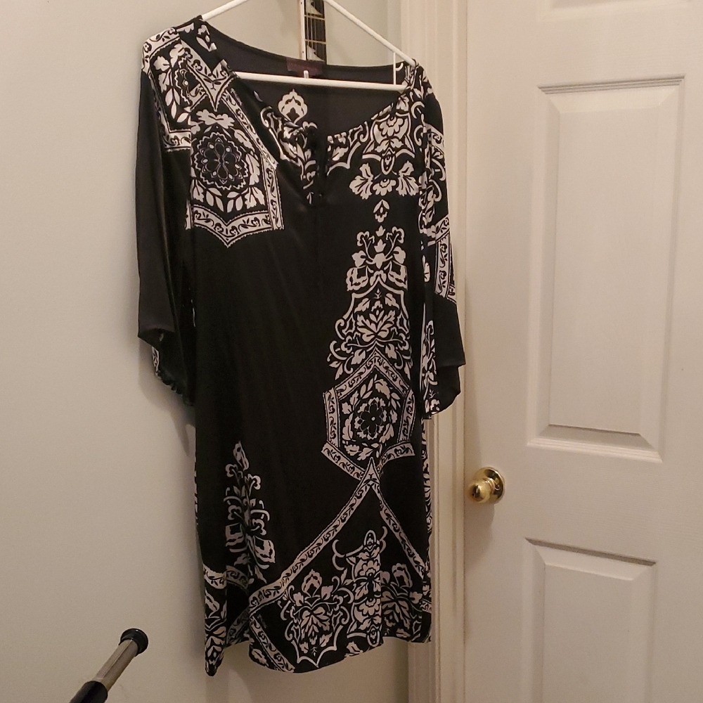 Hale Bob Black and White Elegant Dress